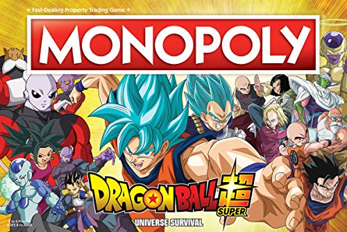 Monopoly Dragon Ball Super | Recruit Legendary Warriors Goku, Vegeta and Gohan | Official Dragon Ball Z Anime Series Merchandise | Themed Monopoly Game