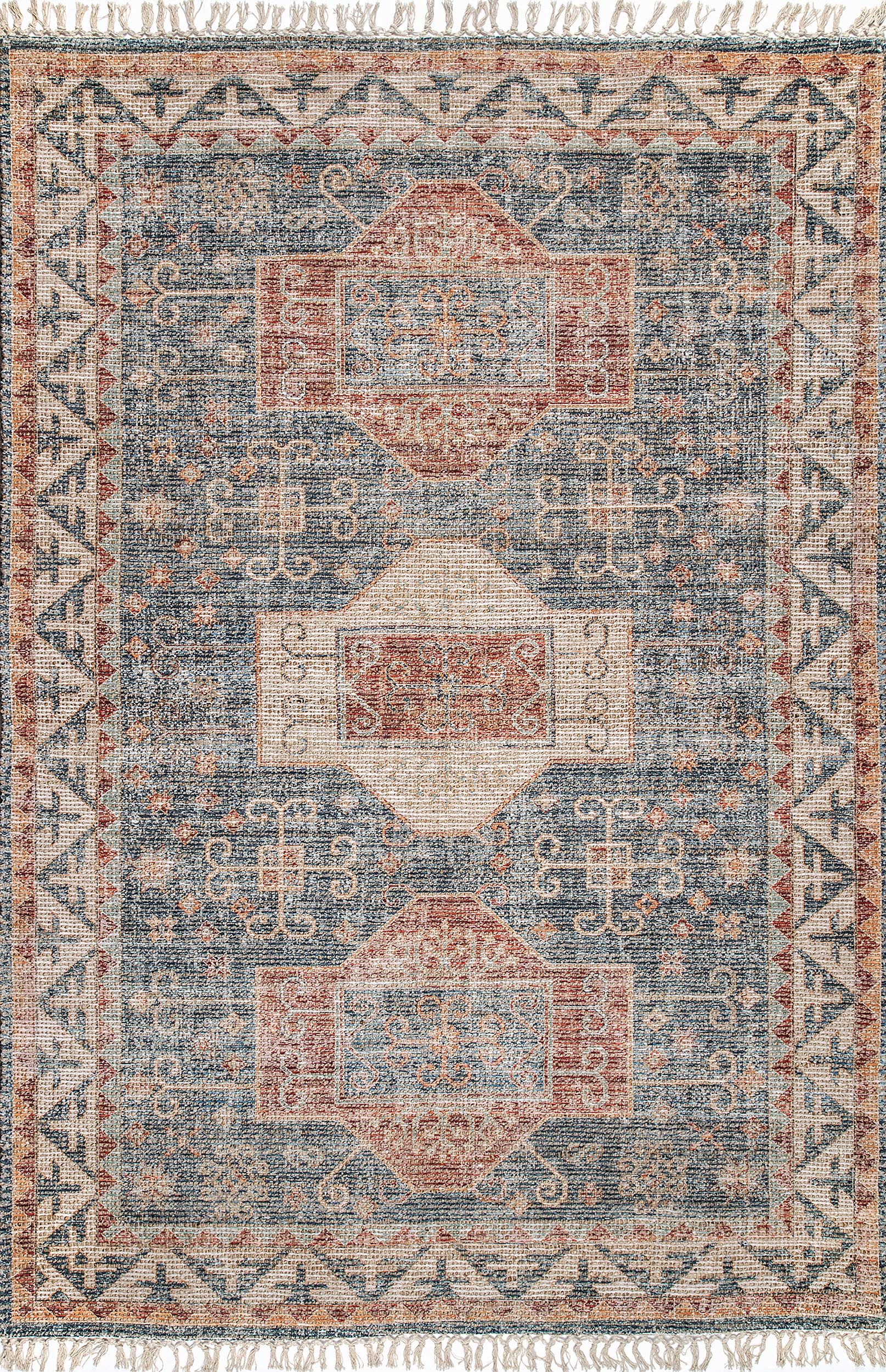 nuLOOM Jacquelyn Flatweave Area Rug, 6' Square, Multi