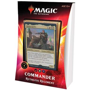 magic: the gathering ruthless regiment ikoria commander deck | 100 card deck | 4 foil legendary creatures