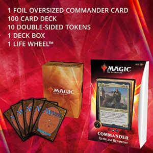 Magic: The Gathering Ruthless Regiment Ikoria Commander Deck | 100 Card Deck | 4 Foil Legendary Creatures