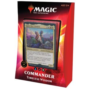 magic: the gathering timeless wisdom ikoria commander deck | 100 card deck | 4 foil legendary creatures