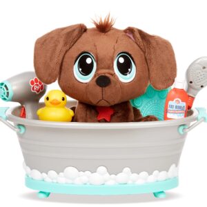 Little Tikes Rescue Tales Scrub 'n Groom Bathtub Playset w/Chocolate Lab Plush Pet Toy, Multicolor