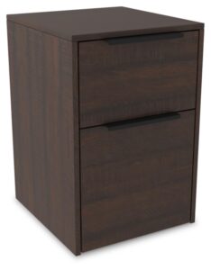 signature design by ashley arlenbry modern filing cabinet with 2 drawers, weathered oak gray