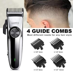 GAERUO Professional Hair Clippers for Men-Cordless/Cord Hair Trimmer,Pro Hair Clipper Cutting Kit,Electric Cutting Trimmer Set, Rechargeable Haircut & Grooming Kit for Baber, Salon, Home RFC-1713