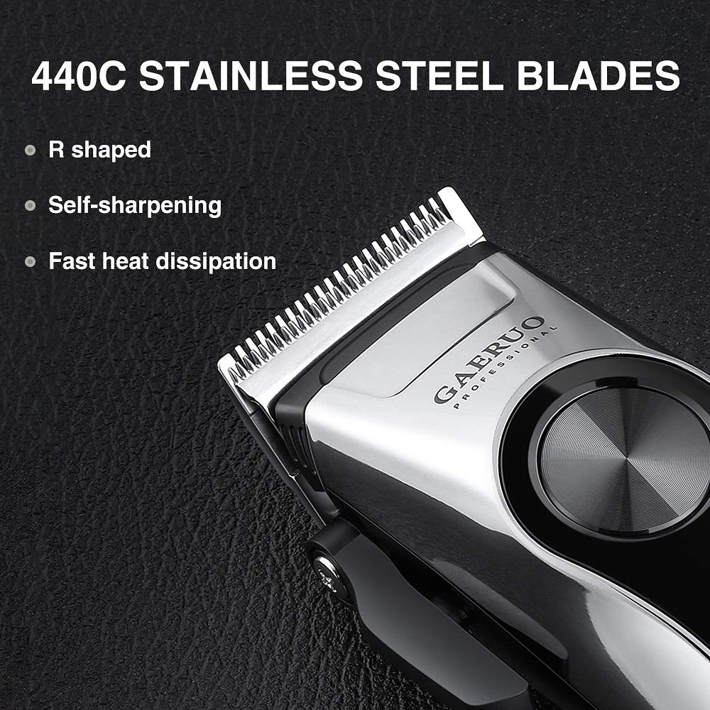 GAERUO Professional Hair Clippers for Men-Cordless/Cord Hair Trimmer,Pro Hair Clipper Cutting Kit,Electric Cutting Trimmer Set, Rechargeable Haircut & Grooming Kit for Baber, Salon, Home RFC-1713