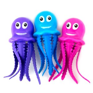 boley catch the octopus dive toys - 3 pk light-up sea animal bath for kids - bath toys & water games
