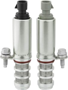 pair intake & exhaust camshaft position actuator solenoid valve kit for chevy captiva cobalt equinox hhr impala malibu gmc terrain pontiac g5 saturn vue buick regal 2.0 2.2 2.4l 12655420 12655421