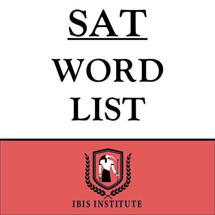 SAT Word List - SAT Vocabulary for Critical Reading Comprehension