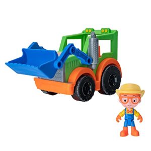 blippi tractor - fun vehicle with freewheeling features including 3-inch farmer figure - educational vehicles for toddlers and young kids