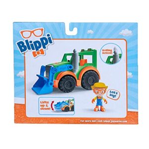 Blippi Tractor - Fun Vehicle with Freewheeling Features Including 3-inch Farmer Figure - Educational Vehicles for Toddlers and Young Kids