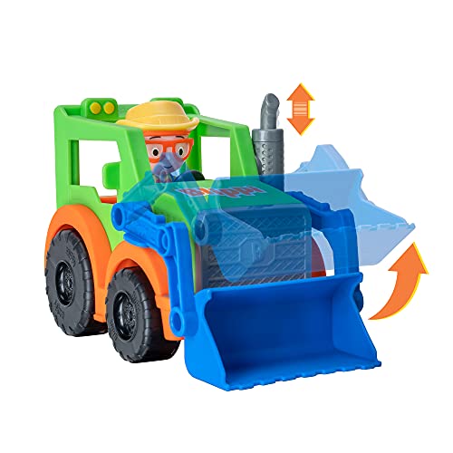 Blippi Tractor - Fun Vehicle with Freewheeling Features Including 3-inch Farmer Figure - Educational Vehicles for Toddlers and Young Kids