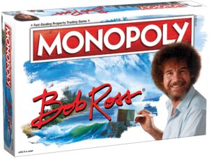 monopoly bob ross | based on bob ross show the joy of painting | collectible monopoly game featuring bob ross artwork | officially licensed monopoly