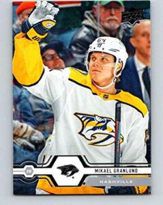 2019-20 upper deck #137 mikael granlund nashville predators hockey card