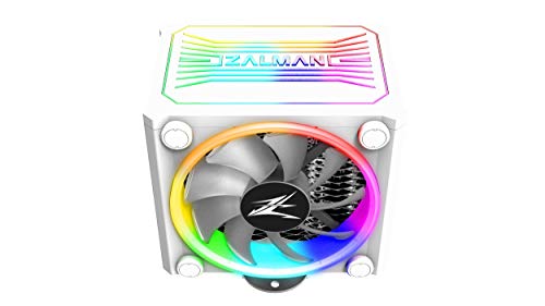 Zalman CNPS16X CPU Cooler w/Real aRGB 120mm Fans, Addressable RGB Top Cover, Corrugated Heatsink, 4 Heat Pipes, 180W TDP for Intel & AMD CNPS16X (White)