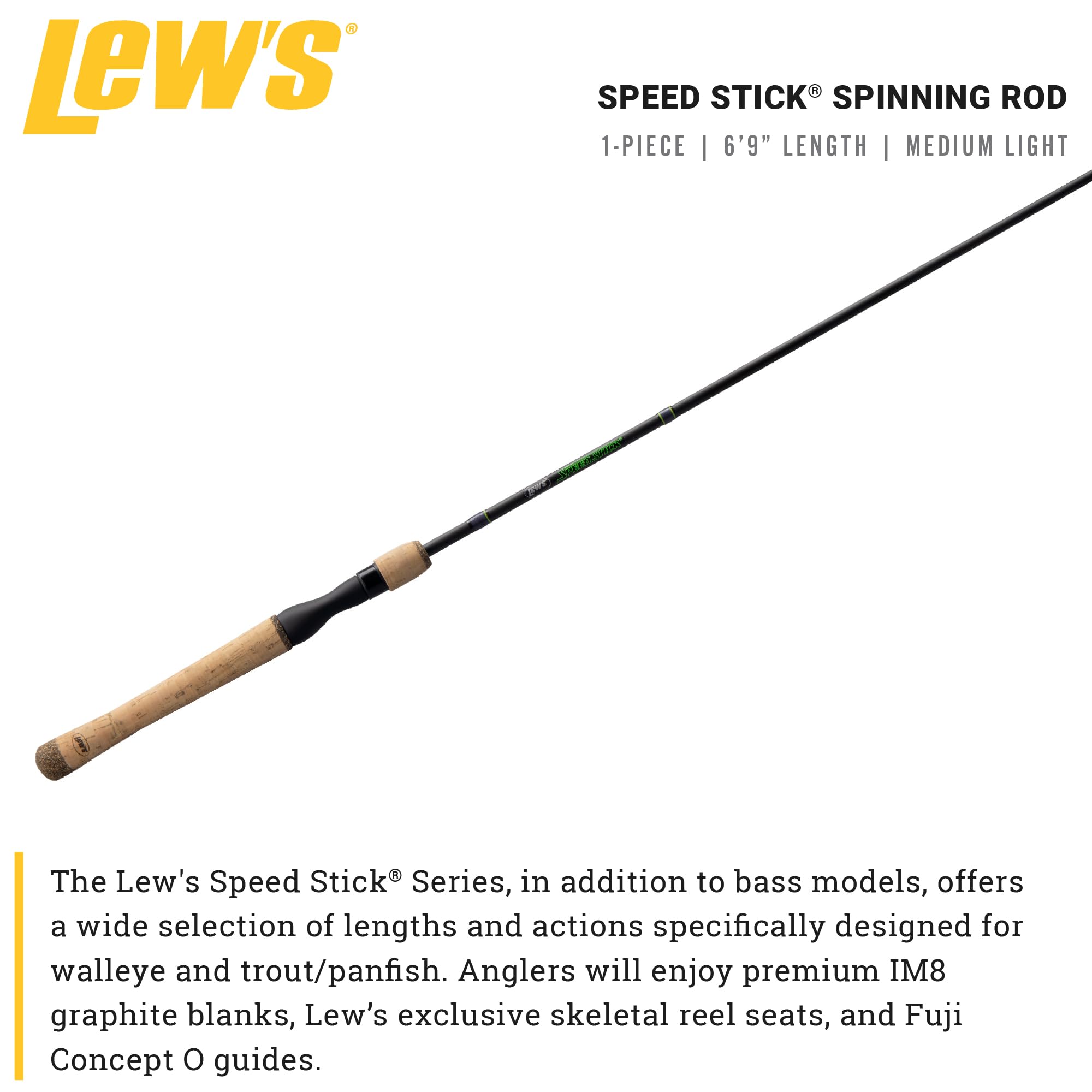 Lew's Speed Stick 6'9"-1 Medium/Light Spinning Rod