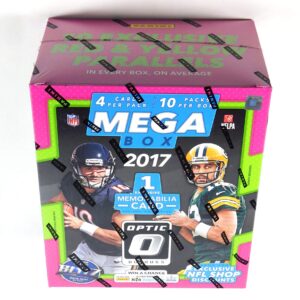 2017 Donruss Optic NFL Football Factory Sealed Mega Box (10 Packs) Possible Patrick Mahomes Rookie