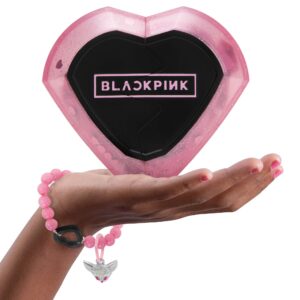 Blackpink Broken Heart Superstars, Mystery Box, Featuring 3” Lisa, Jennie, Jisoo or Rosé K-Pop Idol Doll, Including 3 Accessories, 1 Charm Bracelet, and 1 Charm