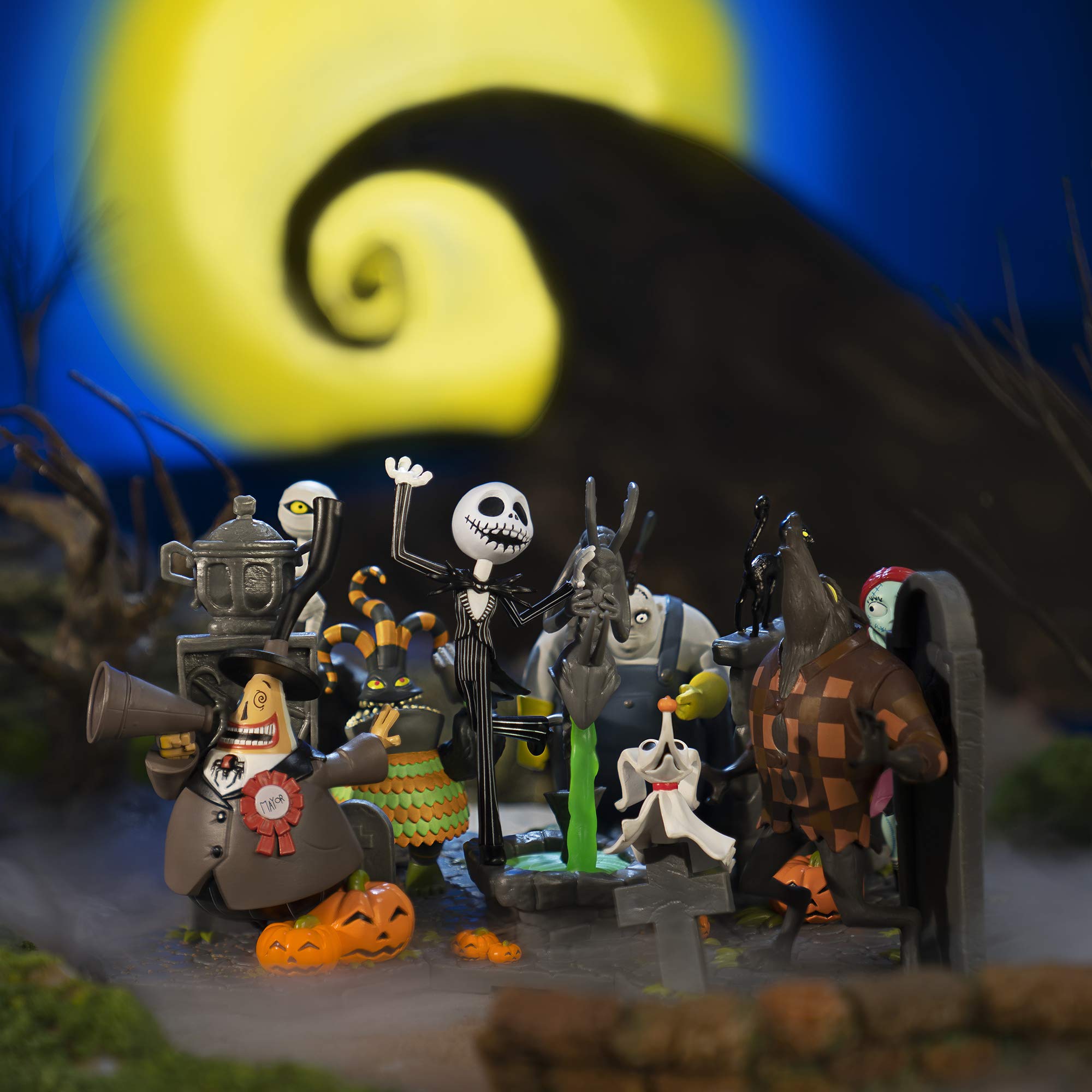 Zoteki Nightmare Before Christmas Series 1-4” Behemoth - Collect Them All: Fan Favorites Jack Skellington, Sally, Mayor, Zero & Wolfman, Harlequin Demon & Mummy Boy, Mystery Chase Variant