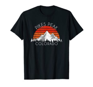 vintage pikes peak colorado distressed retro t-shirt