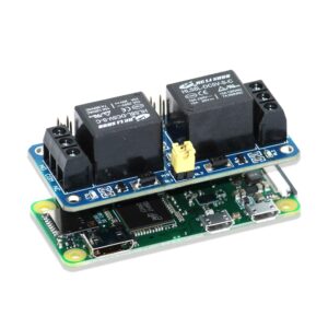 sb components Zero Relay 2 Channel 5V Relay Shield for Raspberry Pi, Relay HAT Expansion Relay Board for Raspberry Pi 4B/3B+/3B/2B/B+/A+/Zero and Zero W | Power Relay Module for Raspberry Pi