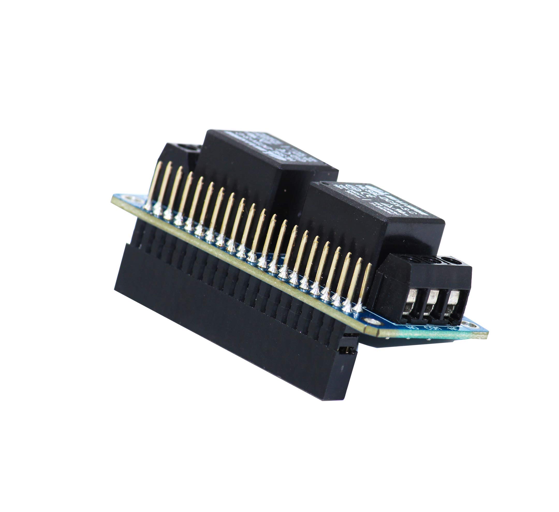 sb components Zero Relay 2 Channel 5V Relay Shield for Raspberry Pi, Relay HAT Expansion Relay Board for Raspberry Pi 4B/3B+/3B/2B/B+/A+/Zero and Zero W | Power Relay Module for Raspberry Pi