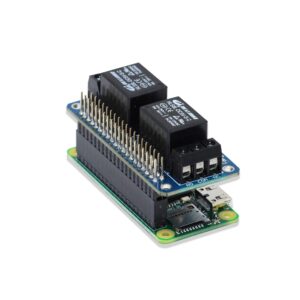 sb components Zero Relay 2 Channel 5V Relay Shield for Raspberry Pi, Relay HAT Expansion Relay Board for Raspberry Pi 4B/3B+/3B/2B/B+/A+/Zero and Zero W | Power Relay Module for Raspberry Pi