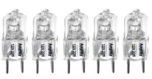 anyray (5)-bulbs replacement light bulb 120v 20 watts wb25x10026 for jvm7195sfss microwave