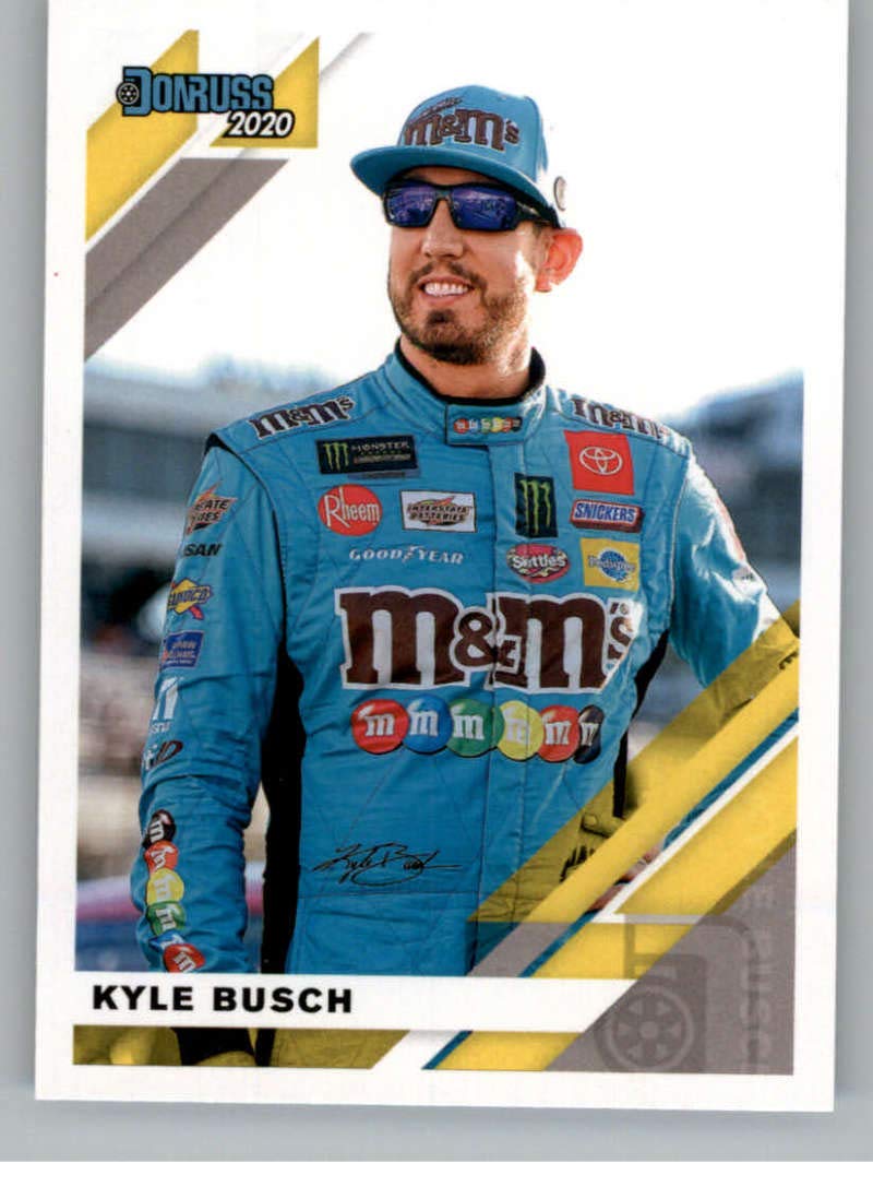 2020 Donruss Racing #42 Kyle Busch M&M's/Joe Gibbs Racing/Toyota Official NASCAR Trading Card