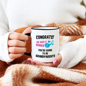 Casitika Pregnancy Announcement For Grandparents. 11 oz First Time Grandma Coffee Mug. Gifts for Baby Announcement to Grandparent. Congrats You're Going to be Grandparents.