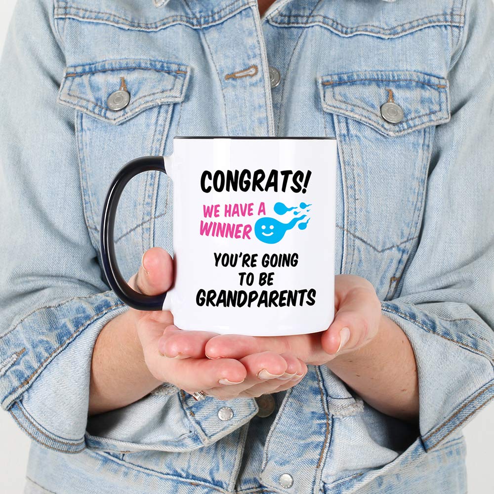 Casitika Pregnancy Announcement For Grandparents. 11 oz First Time Grandma Coffee Mug. Gifts for Baby Announcement to Grandparent. Congrats You're Going to be Grandparents.