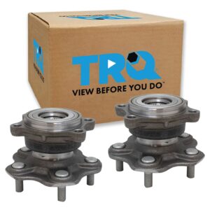 trq rear pre-pressed wheel bearing & hub assembly pair set for 2003-2009 nissan 350z / 2003-2007 infiniti g35