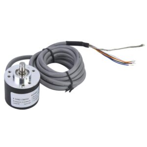 5-26V DC Incremental Rotary Encoder, E6B2-CWZ6C 38mm Diameter NPN Open-collector Output ABZ 3 Phase General-purpose Rotary Encoder with 2m Wiring Wire(300P/R)