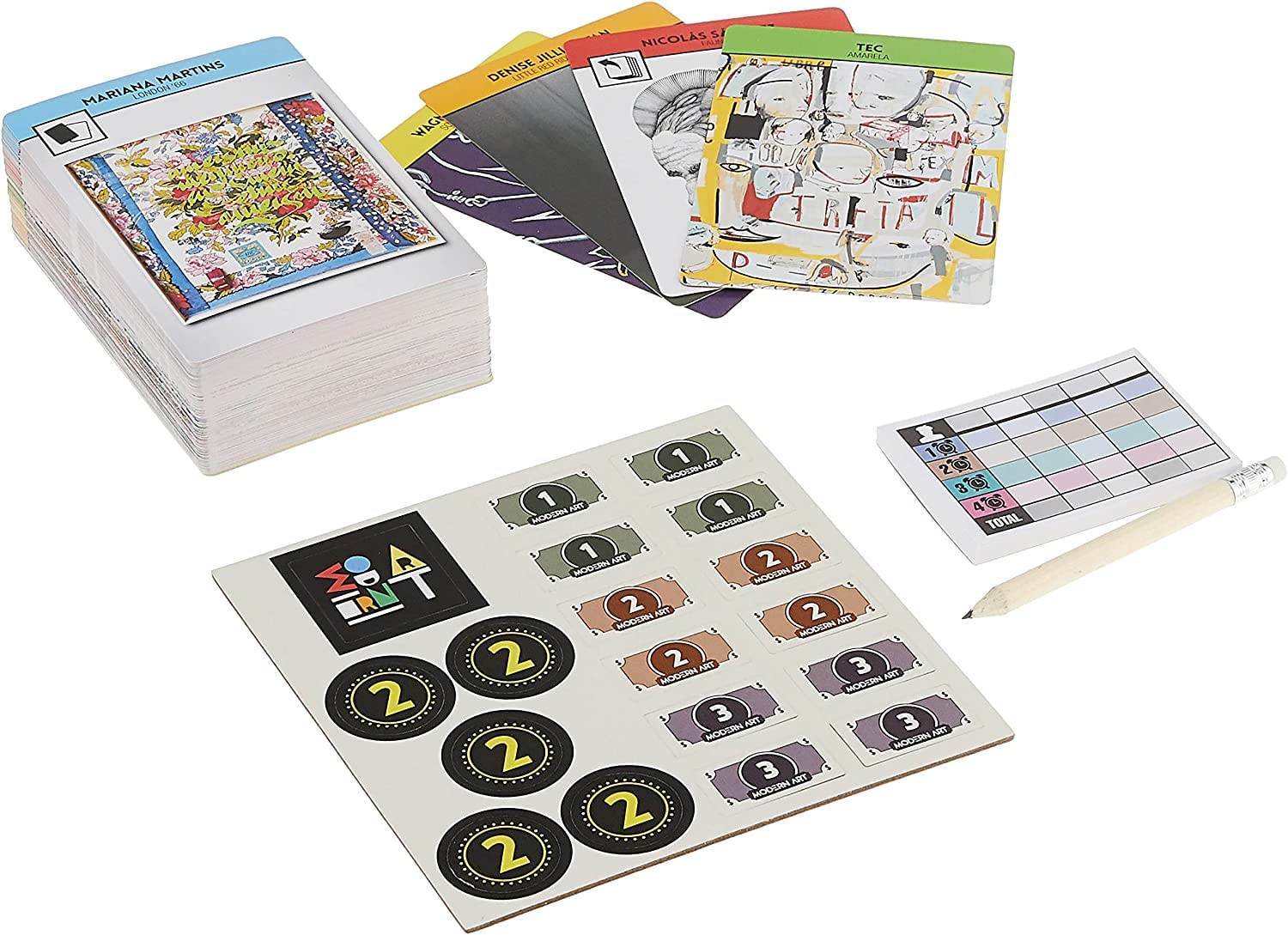 CMON Modern Art: The Card Game - A Thrilling Auction Game for Art Enthusiasts, Fun Family Game for Kids and Adults, Ages 14+, 2-5 Players, 30 Minute Playtime, Made