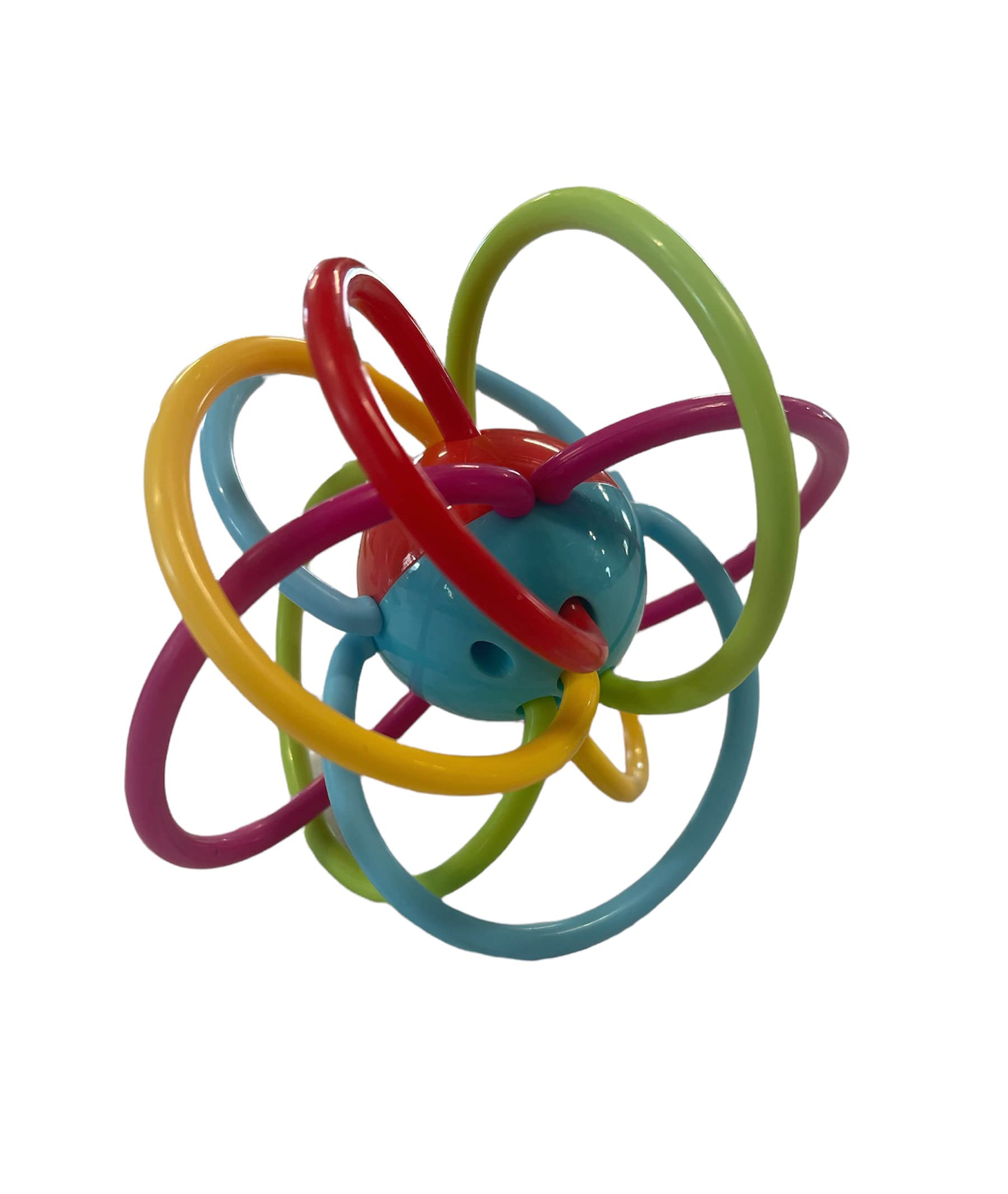 Pig Loop Rattle Toy - 6" (Red Blue Green)