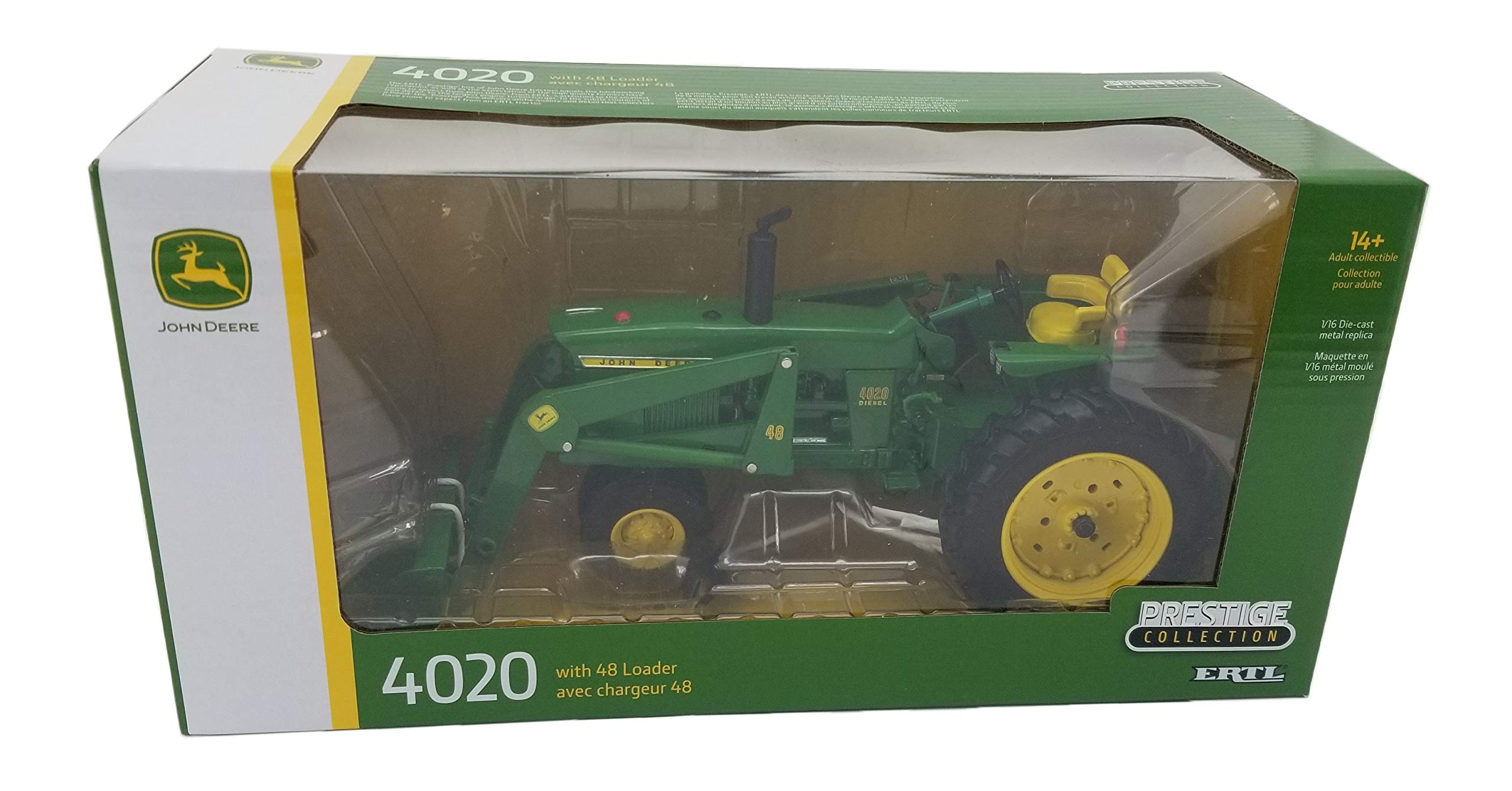 John Deere 1/16 Prestige Collection 4020 w/ 48 Loader Toy - LP71706