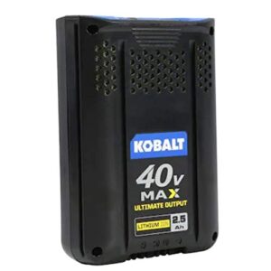 kobalt 40-volt max 2.5-amps rechargeable lithium ion (li-ion) cordless power equipment battery