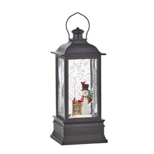 raz 8.75 inch frosty's tree farm musical lighted water lantern