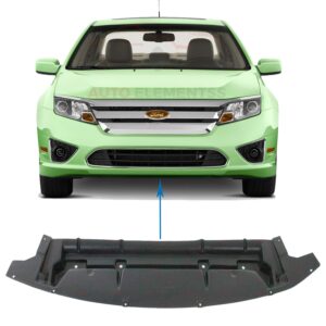 new front bumper lower valance air deflector textured for 2010-2012 ford fusion sedan plastic direct replacement ae5z8327b