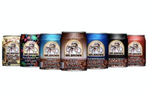 mr. brown coffee drink variety combo (blue mountain, black, caramel latte, macadamia nut, vanilla, cappuccino, ice coffee) | pack of 7