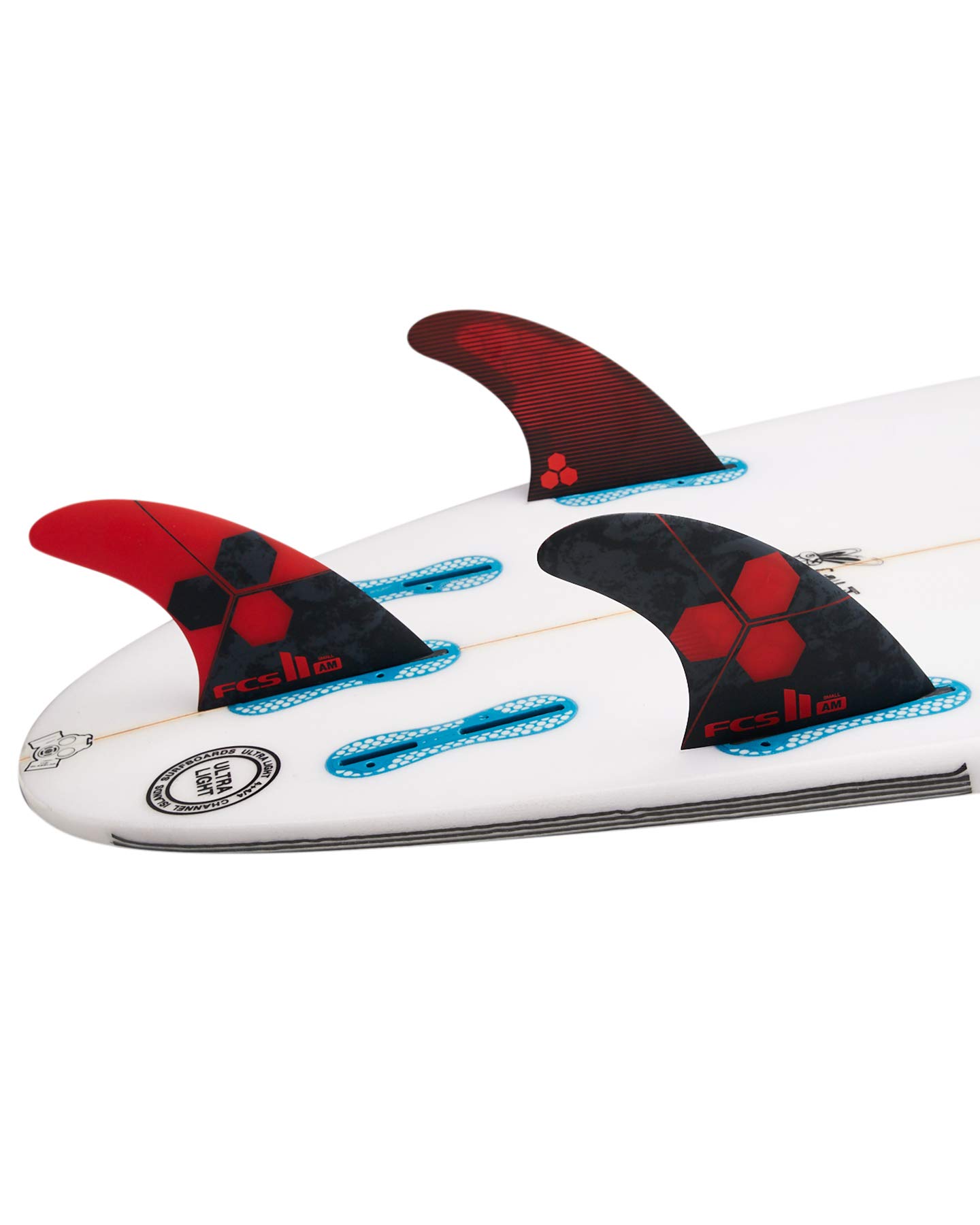 FCS II AM Performance Core Tri Fin Set - Red - Small