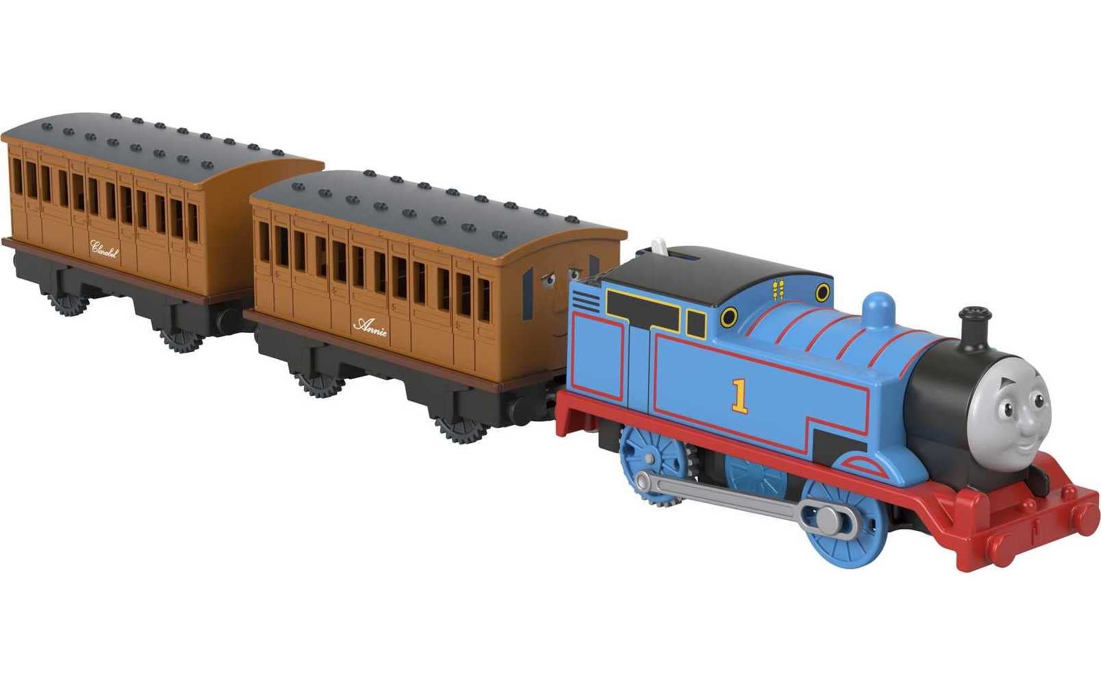 Thomas & Friends Thomas Annie & Clarabel, battery-powered motorized toy train for preschool kids 3 years and up [Amazon Exclusive]