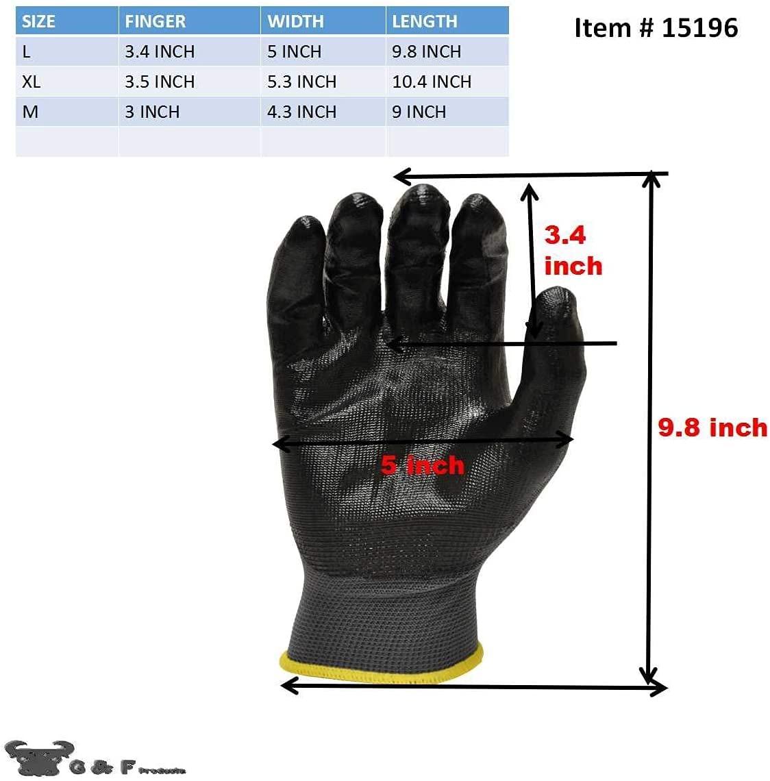 12 PAIRS Mens Working Gloves with Micro Foam Coating - Garden Gloves Texture Grip - men’s Work Glove For general purpose, construction, yardwork, X-Large,Grey/Black