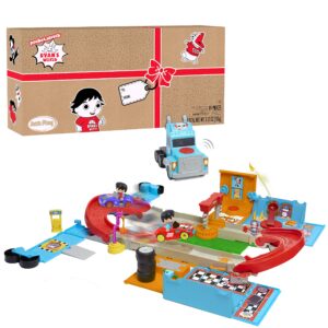 ryan's world combo crew racetrack, kids toys for ages 3 up by just play