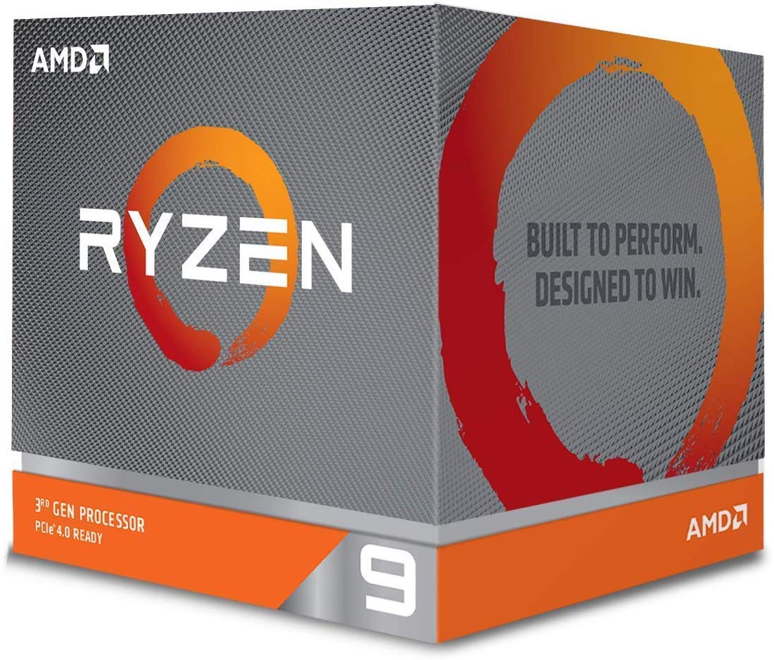 AMD Ryzen 9 3900X 12-core, 24-thread unlocked desktop processor with Wraith Prism LED Cooler (Renewed)