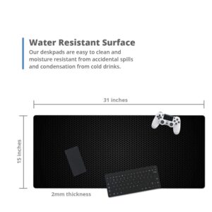 French Koko Mouse Pad XL 30.7" x 14.9", Gaming Mouse, Computer Mouse Pads, Large Mouse Pad, Gaming Desktop, Gaming Desk Mat, Gaming Accessories, Mouse Gaming (Metal Workspace)