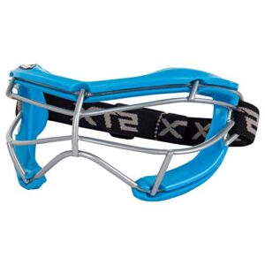 STX 4Sight + S Youth Girl's Lacrosse Eye Mask Goggle Eye Protection Field Hockey - Junior Size (Carolina Blue)