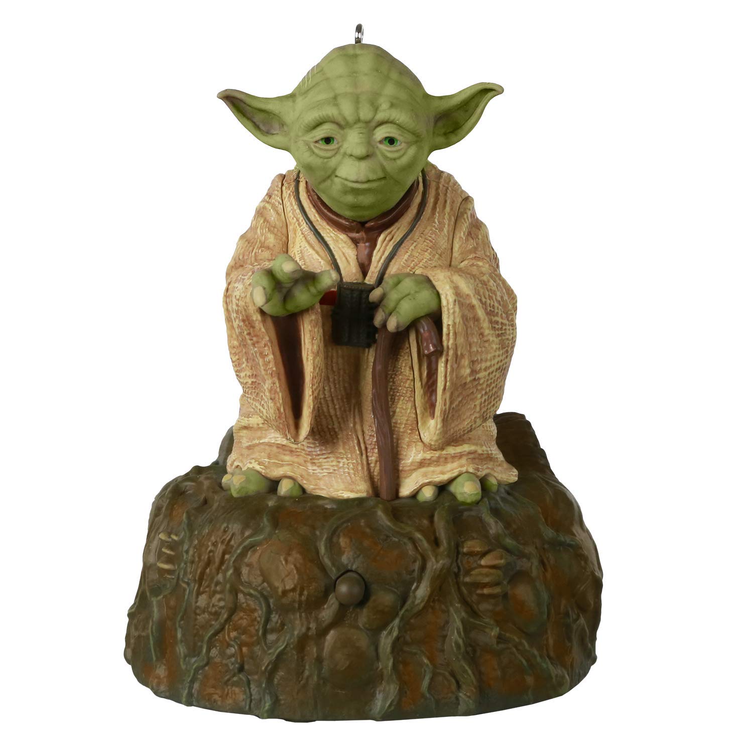 Hallmark Keepsake Christmas Ornament 2020, Star Wars: The Empire Strikes Back Jedi Master Yoda with Sound and Motion