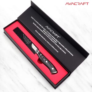 AVACRAFT Kitchen Paring Knife, High Carbon German 1.4116 Stainless Steel Knife, Cutting Chopping Carving Knife, Ergonomic Wooden Handle, 3.5 inch knife with Custom Storage Case