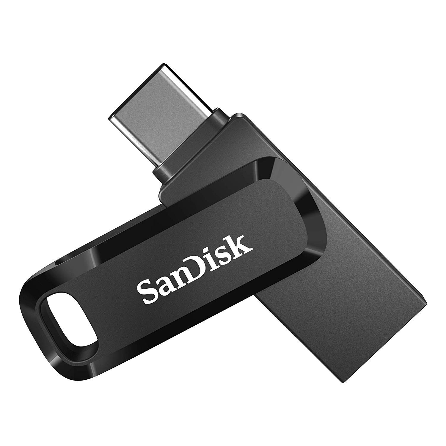 SanDisk 64GB Ultra Dual Drive Go (SDDDC3-064G-G46) 2-in-1 USB Type-A & Type-C Flash Drive - 5 Pack Bundle with 2 Everything But Stromboli Lanyards