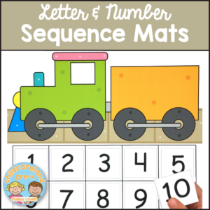 letter and number sequence mats